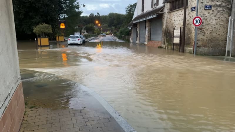 Seine-et-Marne: des niveaux de pluie records et des inondations à Pommeuse