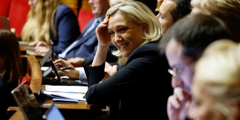 Marine Le Pen à l'Assemblée nationale le 4 octobre 2022