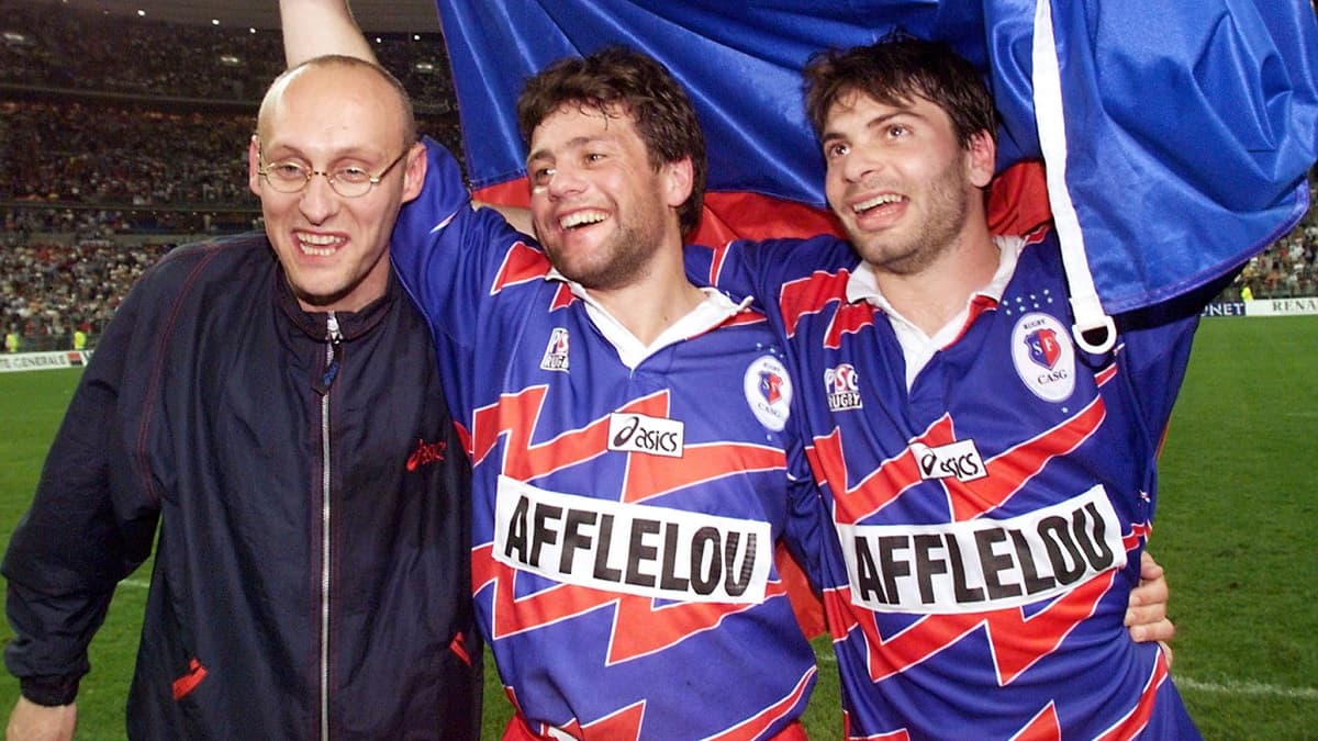 Dominici en 1998, au moment de son premier titre avec le Stade français Dominici en 1998, au moment de son premier titre avec le Stade français