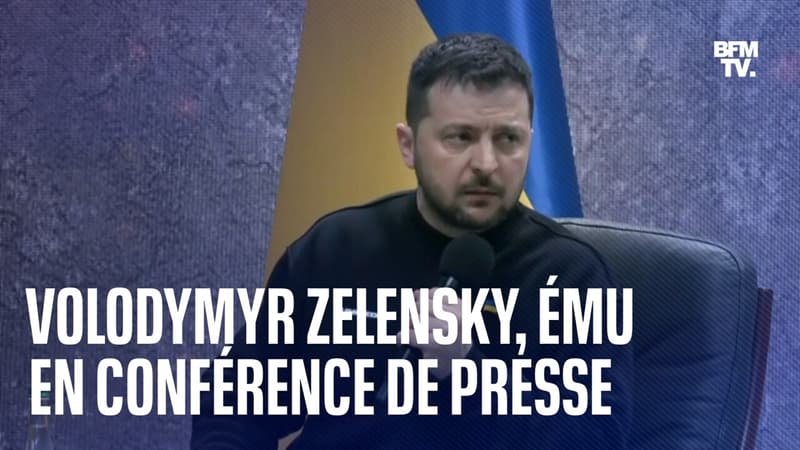 Un an de guerre en Ukraine: Volodymyr Zelensky, ému aux larmes lors d'une conférence de presse
