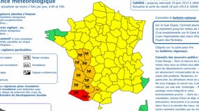 Attention aux orages des Pyrénées au Poitou.