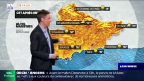 Météo Côte d'Azur: un temps agréable avec quelques nuages, jusqu'à 15°C à Nice