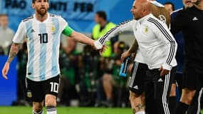 Lionel Messi et Jorge Sampaoli