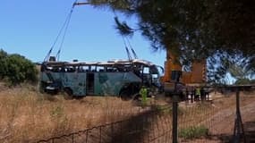 Un accident d'autocar transportant 44 personnes a fait deux morts et une trentaine de blessés à hauteur de Fitou dans l'Aude le 11 août 2013.