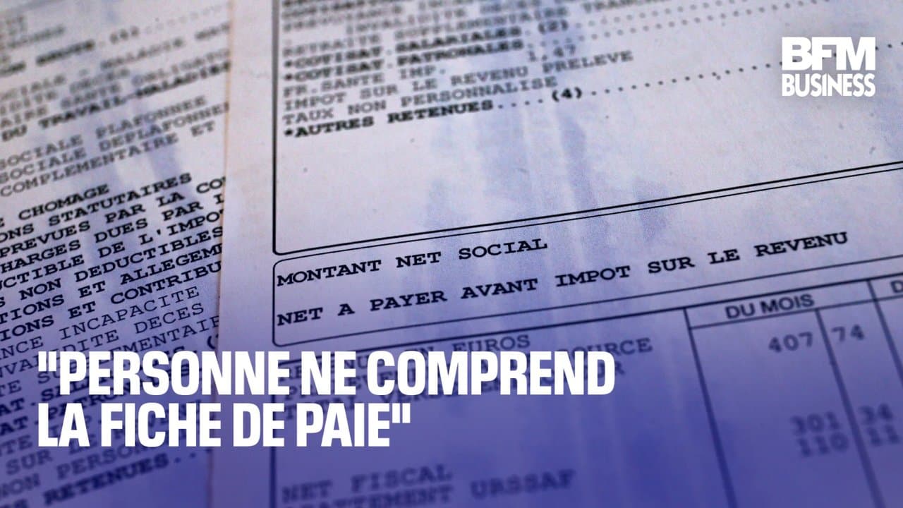 "Personne ne comprend la fiche de paie"