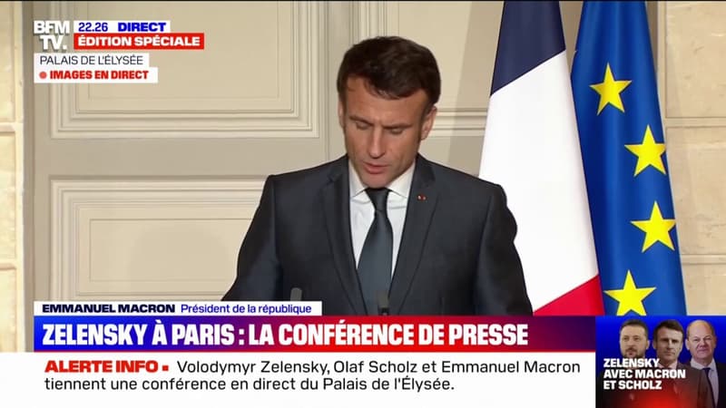 Emmanuel Macron affirme sa volonté 