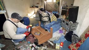 Logement insalubre à Marseille, le 18 novembre 2005 