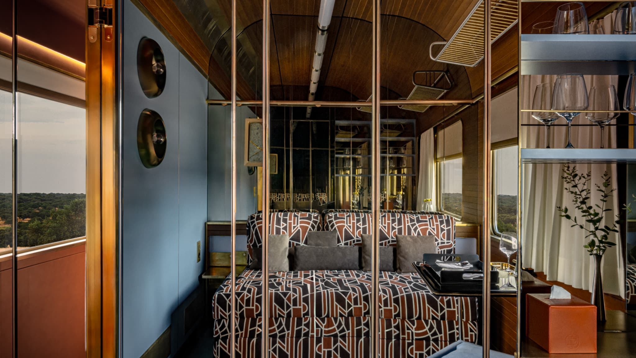 Intérieur du train Orient Express Dolce Vita