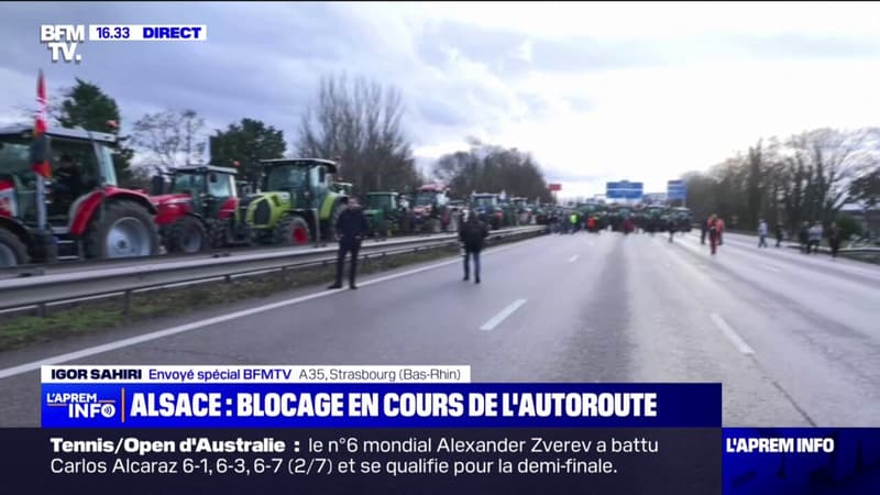 Colère des agriculteurs: blocage sur l'A35, dans le Bas-Rhin