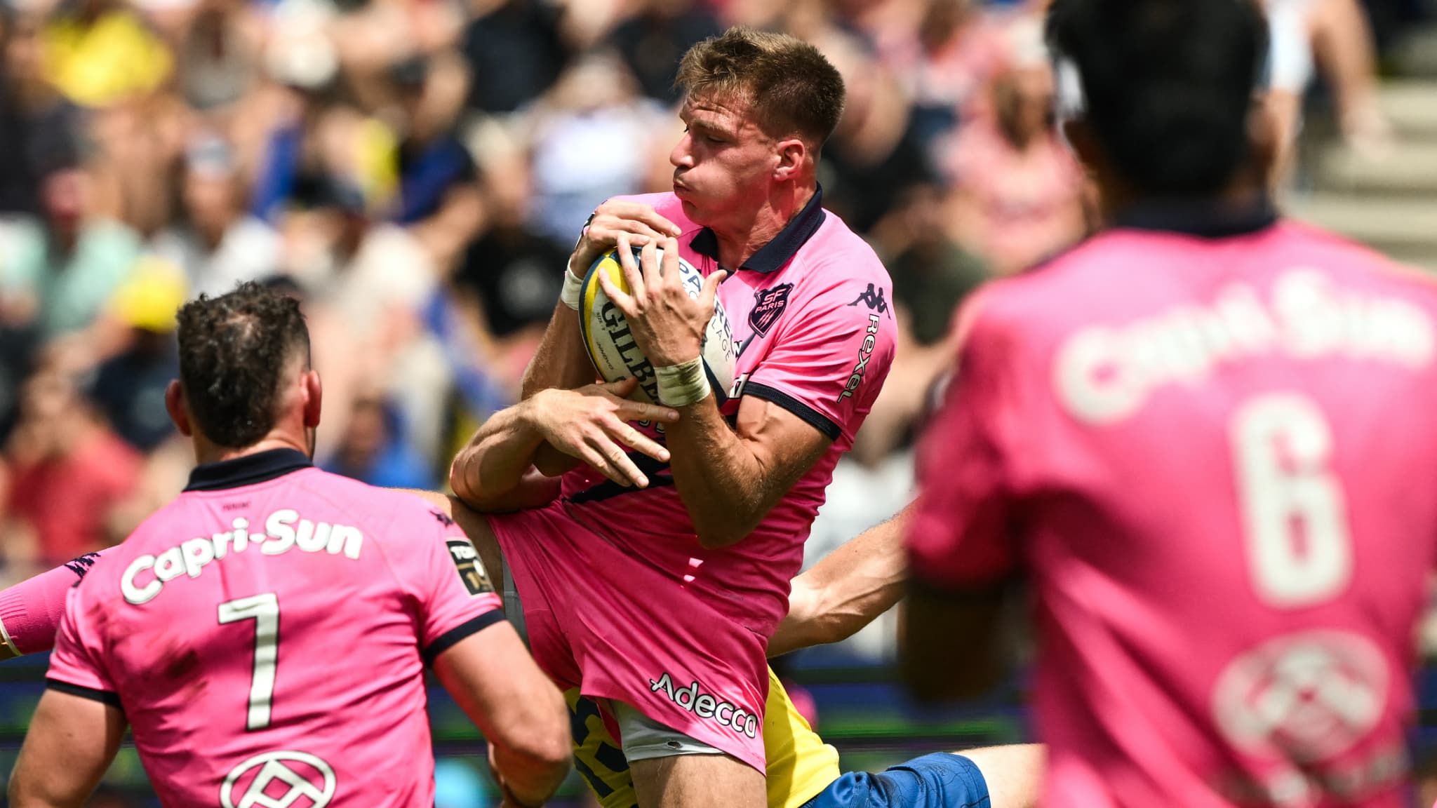 Léo Barré, l'arrière du Stade Français, face à Clermont, le 31 mai 2025.