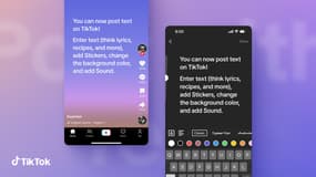 La nouvelle fonction Texte de TikTok
