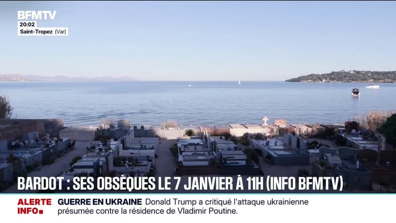 Brigitte Bardot sera inhumée le 7 janvier au cimetière marin de Saint-Tropez