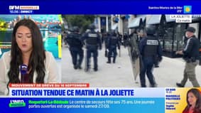 Grève du 18/09. Situation tendue ce matin à la Joliette (2e)