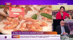 Hausse des prix du poisson: "Le saumon, on devrait le vendre 40 euros le kilo", explique un poissonnier sur RMC