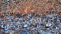 Les supporters de l'OM au stade Vélodrome