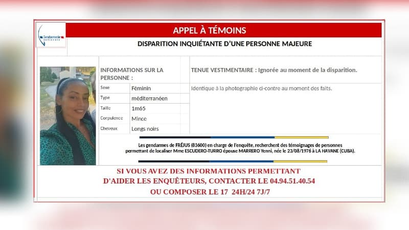 Un appel à témoins a été lancé après la disparition inquiétante d'une femme dans le Var, le 22 novembre 2022.