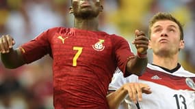 Thomas Müller et Christian Atsu