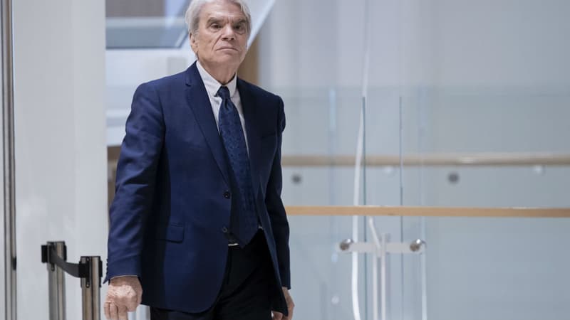 Bernard Tapie au tribunal correctionnel de Paris.