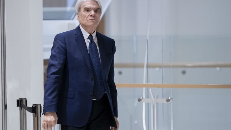 Bernard Tapie au tribunal correctionnel de Paris.