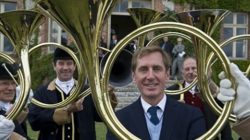 Prince Charles-Henri de Lobkowicz, organisateur des cérémonies du onzième centenaire de la Maison de Bourbon, le 19 septembre 2015 au château de Bostz (Allier)