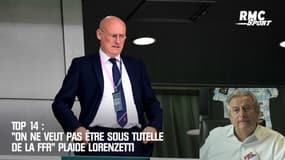 Top 14 : "On ne veut pas être sous tutelle de la FFR" plaide Lorenzetti
