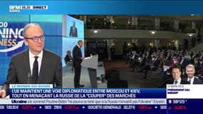 Benaouda Abdeddaïm : L'UE maintient une voie diplomatique entre Moscou et Kiev, tout en menaçant la Russie de la "couper" des marchés - 21/02