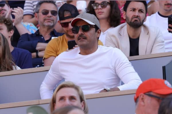 L'emir du Qatar à Roland-Garros