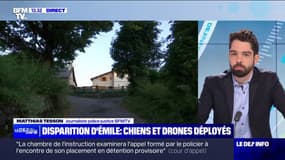 Disparition d’Émile: des drones et des chiens spécialisés dans la recherche de restes humains déployés