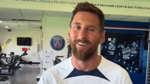 Lionel Messi au Camp des Loges