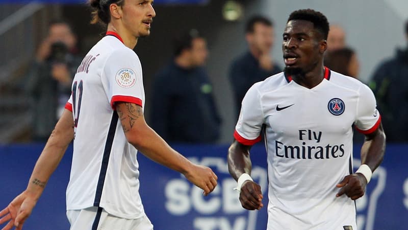 Zlatan Ibrahimovic et Serge Aurier
