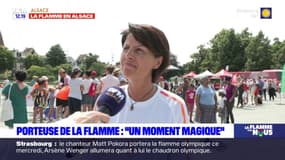 JO 2024: un "moment extraordinaire" lors du port de la flamme olympique à Colmar