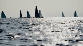 La flotte de bateaux au départ du Vendée Globe, le 10 novembre 2024