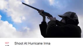 Le groupe Facebook "Shoot at Hurricane Irma".