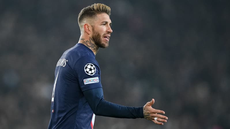 Sergio Ramos lors de PSG-Bayern, le 14 février 2023
