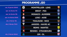 Ligue 1 : Le programme TV de la 20e journée avec OM-OL et les classements