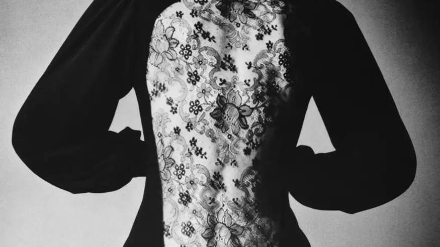 Robe du soir Saint Laurent, collection haute couture automne-hiver 1970.