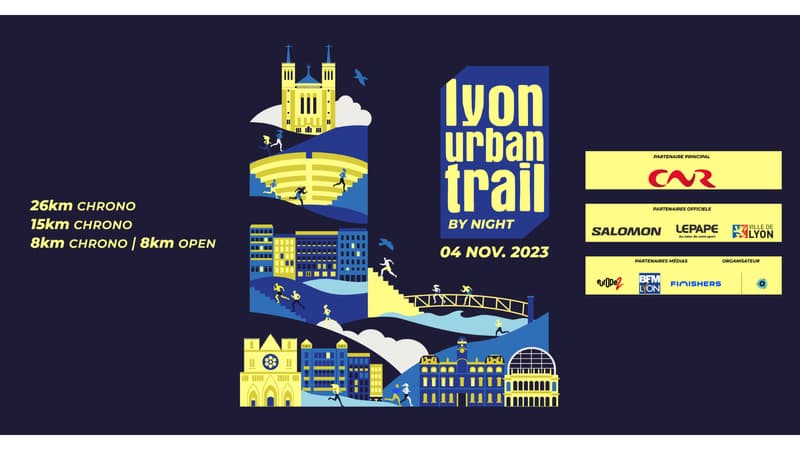 Lyon Urban Trail by Night