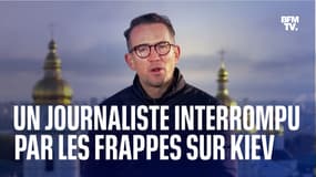 Ukraine: un journaliste de la BBC interrompu en direct par les frappes sur Kiev