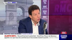 Aides de l'Etat: "Le quoiqu'il en coute doit continuer" estime Geoffroy Roux de Bézieux