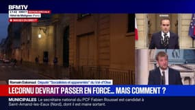 "Si Sébastien Lecornu utilise le 49.3 pour faire adopter un budget, est-ce que sur ce principe de méthode, on dépose une motion de censure ? La réponse est non", explique Romain Eskenazi, député (PS)