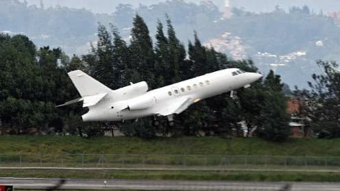 Un Falcon-50, le 9 avril 2008