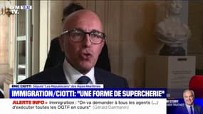 Immigration: pour Éric Ciotti, la création d'un titre de séjour pour les métiers en tension "est une forme de supercherie"