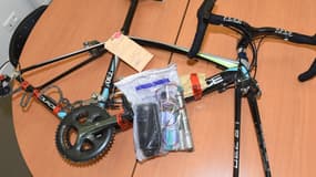Le vélo à moteur repéré en octobre lors d'une course amateur en Dordogne