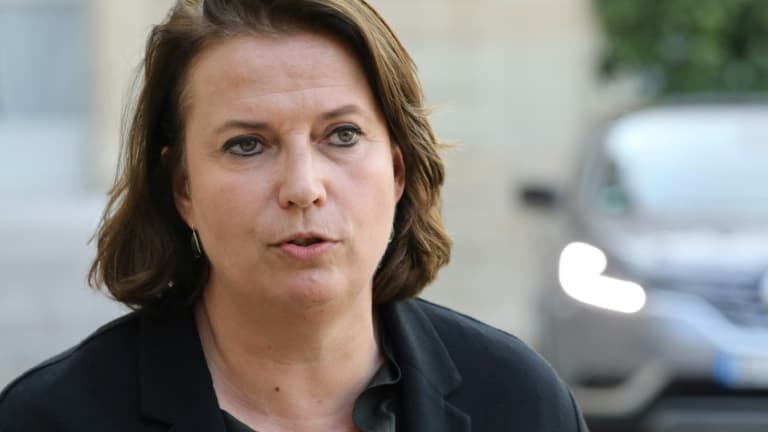 Claire Hédon, présidente de l'ONG ATD Quart Monde à l'Elysée le 17 octobre 2017 à Paris