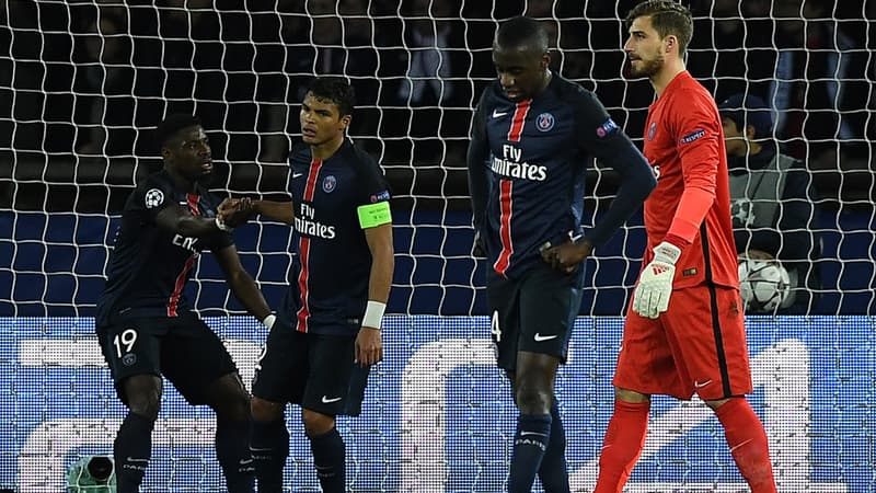 La déception des joueurs du PSG