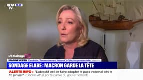 Emmanuel Macron en tête du sondage BFMTV: pour Marine Le Pen, "les sondages font la campagne mais pas l'élection"