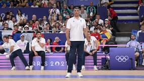 Andrea Giani lors des JO de Paris 2024.