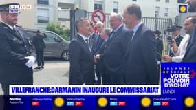 Rhône: Gérald Darmanin inaugure le commissariat de Villefranche-sur-Saône