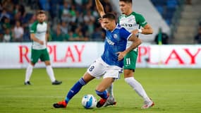 Jonas Martin à la lutte en Ligue Europa.
