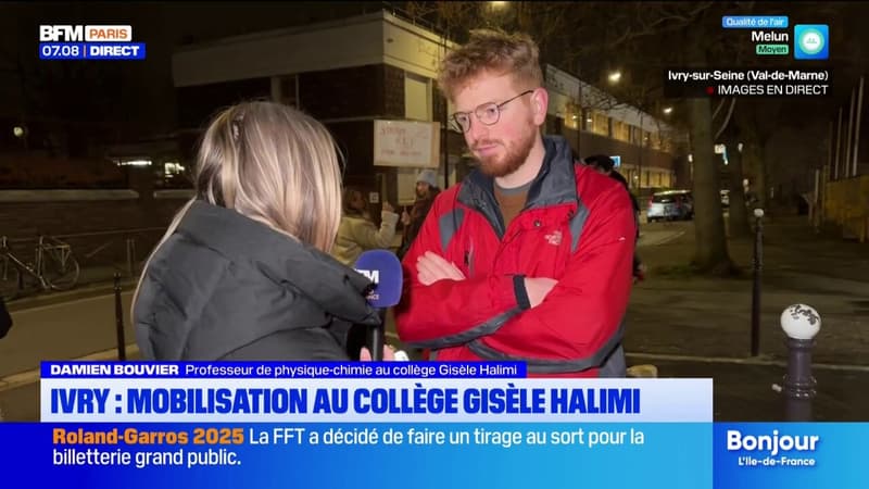 Ivry-sur-Seine: la mobilisation se poursuit au collège Gisèle Halimi